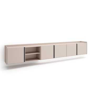 Mueble Tv, Televisión, Muebles De Salón, Almacenaje, 309x50x35 Cm, Para Tv Hasta 80