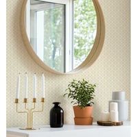 papel pintado vinilico ecologico de celosia con tramado de diamante - diamond lights 680768 de gaulan - rollo de 10 m x 053 m