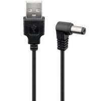 goobay cable de alimentacion usb a dc 5v 1m negro