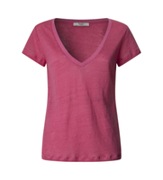 pepe jeans para mujer pl506048 camiseta de manga corta y cuello de pico megan rosa xs casual algodon sostenible