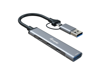 HUB USB-C EQUIP 128969 A 1xUSB-A 3xUSB-C ADAPTADOR USB-C A USB-A INCLUIDO