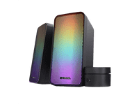 altavoces para pc - trust gxt 611 wezz 12 w alambrica iluminacion rgb negro