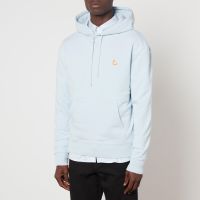 maison kitsune chillax patch cotton-jersey hoodie - xl
