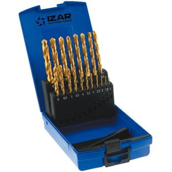Broca Metálica Hss 01-10 Mm 19pz Titanio 1466 Izar