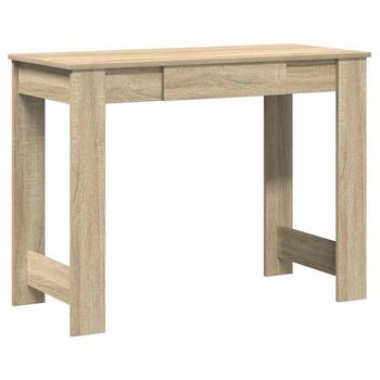 Escritorio | Mesa De Trabajo Madera Contrachapada Color Roble Sonoma 100x45x75 Cm