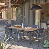 muebles de jardin de teca y aluminio