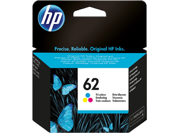 Cartucho de tinta - HP 62, Tricolor, C2P06AE