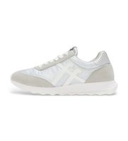 fitflop para mujer a5q-e11 zapatillas de piel retro q ff metallic blanco plateado 36 plano cordones casual