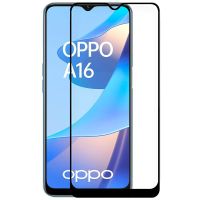 cool protector pantalla cristal templado full 3d negro para oppo a16 a16s a54s