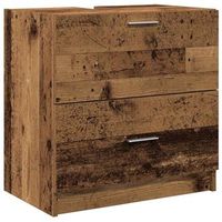 gabinete de bano madera vieja 59 x 37 x 59 cm vidaxl