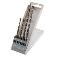 wolfcraft 8456000 - 4 brocas de percusion sds plus compuesto de