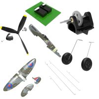 accesorios y repuestos originales para el avion rc eachine spitfire 400mm incluye helice receptor tren de aterrizaje
