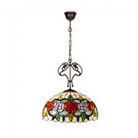 lampara de techo tiffany rosy