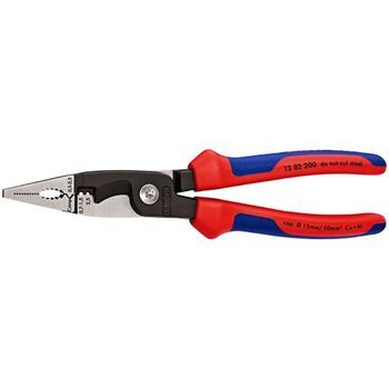 Alicate Electricista Mutifuncion Mango Bimaterial 200mm Knipex