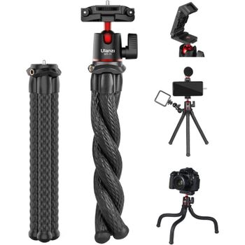 Ulanzi MT-11 Mini Trípode Flexible para Móvil y DSLR con Cabeza de Bola Negro