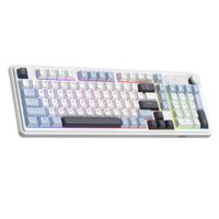 teclado inalambrico para juegos magegee gk960 teclado rgb tri-modo cableadobt24g con teclado numerico 4000mah