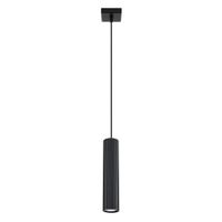 lampara de techo negro aluminio alt 8 cm