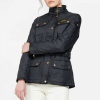 barbour international polarquilt shell jacket - uk 6