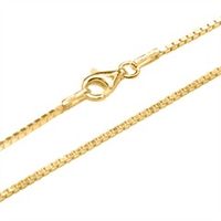 cadena veneciana 12 mm plata 925 banada en oro