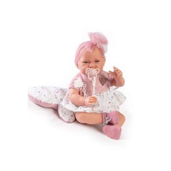 Muñeca Recien Nacida Con Cojín Mariposa 42 Cm. Cuerpo Blando. Incluye Cojín De Mariposa (antonio Juan - 33224)