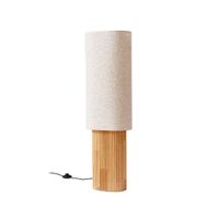 lampara de pie de madera marron