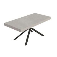 mesa extensible niket cashmere 180440x90 cm con patas antracita