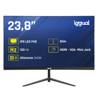 iggual monitor 24 ips 1ms fhd 120hz vga hdmi altavoces 238 led ips full hd hdmi vga altavoces
