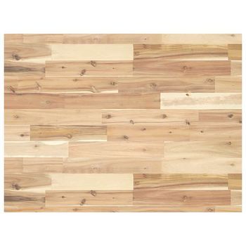 Encimera Tocador Baño Madera Acacia Sin Tratar 100x60x4 Cm Cfw80529