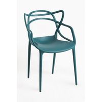 pack 6 sillas korme de polipropileno 824939 cm - verde azulado
