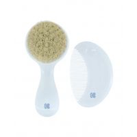 peine y cepillo con cerdas naturales savanna azul
