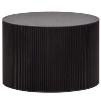 mesa baja redonda de madera o60cm - negro