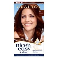 clairol nicen easy creme hair dye 4r dark auburn