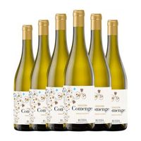 comenge vino blanco ecologico rueda 75 cl 13 vol pack de 6 unidades