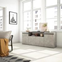 aparador efecto madera cemento 200x35x75cm