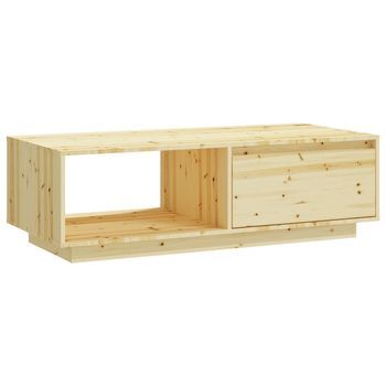 Mesa De Centro 50x110x33,5 Cm Madera De Pino - Marrón