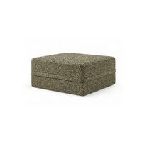 sofa modular puff convertible tweed verde oliva
