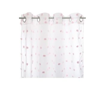 Cortina poliéster rosa 240x140cm