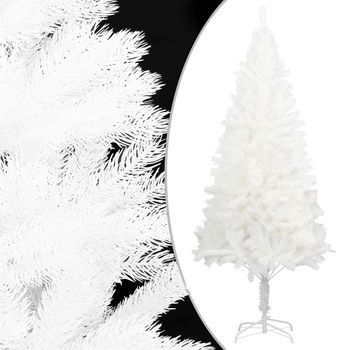Árbol Artificial De Navidad Con Hojas Realistas Blanco 150 Cm Vidaxl