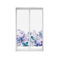 pack x 2 estores enrollables translucidos easyfix sin herramientas - estores tamano 50x150 - estor modelo violet garden - estor sin taladrar  blindecor