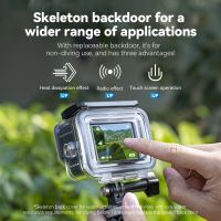 telesin-funda impermeable de escena completa antiniebla lente de vidrio templado subacuatica cubierta de carcasa de buceo para gopro hero 9 10 11 12 13