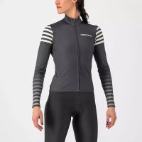 castelli autunno long sleeve jersey - xs - dark graychalk