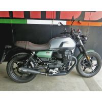 silenciador de escape moto guzzi v 7 ie 850 mass cafe racer par