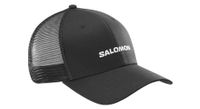gorra salomon logo trucker negra