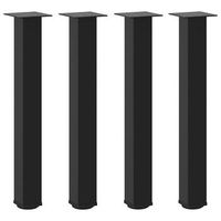 patas para mesa de centro 4 uds  patas para mesa acero negro 72-74 cm