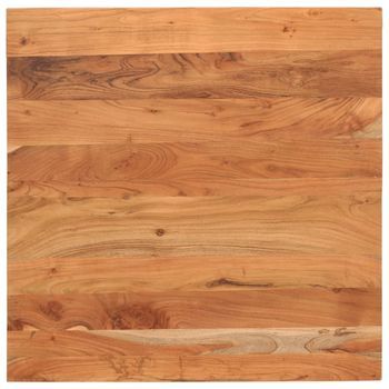 Tablero De Mesa Cuadrado Madera Maciza De Acacia 70x70x3,8 Cm Vidaxl