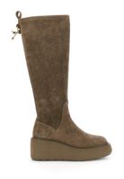 botas de cuna elasticas efecto ante con charm taupe 40