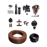 jardin202 - kit de riego por goteo con o sin programador  completo para jardin y huerto  con programador   con programador