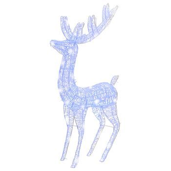 Reno Navideño Acrílico Xxl 250 Leds Azules 180 Cm Vidaxl