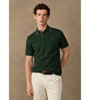 hackett london para hombre hm5600235 polo tipped verde xxl casual algodon manga corta