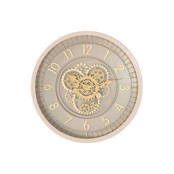 Reloj Pared Hierro Cristal 46x8,5x46 Movimiento